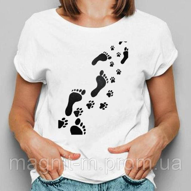 Футболка жіноча з принтом "Следи-2", фото 1