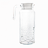 Глечик скляний вузький з білою кришкою Luminarc Cheqs Fridge 1,3 л (Q3654), фото 3