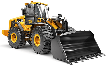 Фронтальний навантажувач JCB