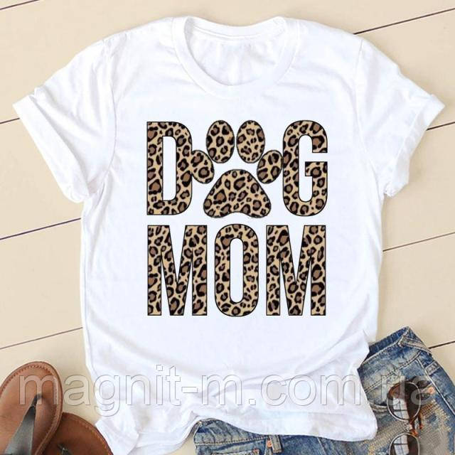 Футболка жіноча з принтом "Dog mom"
