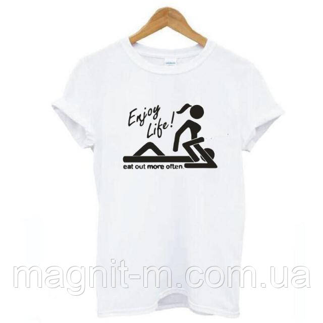 Футболка жіноча з принтом "Enjoy life"