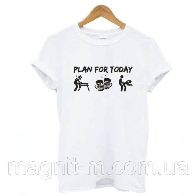 Футболка жіноча з принтом "Plan for today"