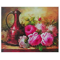 Алмазная вышивка " Кувшин цветов " розы стол букет пионы пейзаж полная выкладка мозаика 5d наборы 30х40 см