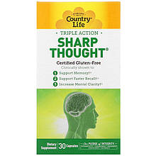 Вітаміни для поліпшення пам'яті, Country Life "SharpThought" (30 капсул)