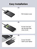 Корпус для жорсткого диска UGREEN 2,5-дюймовий USB C 3.1 Gen 2 - SATA III 6 Гбіт / с для SSD HDD 9,5, фото 3