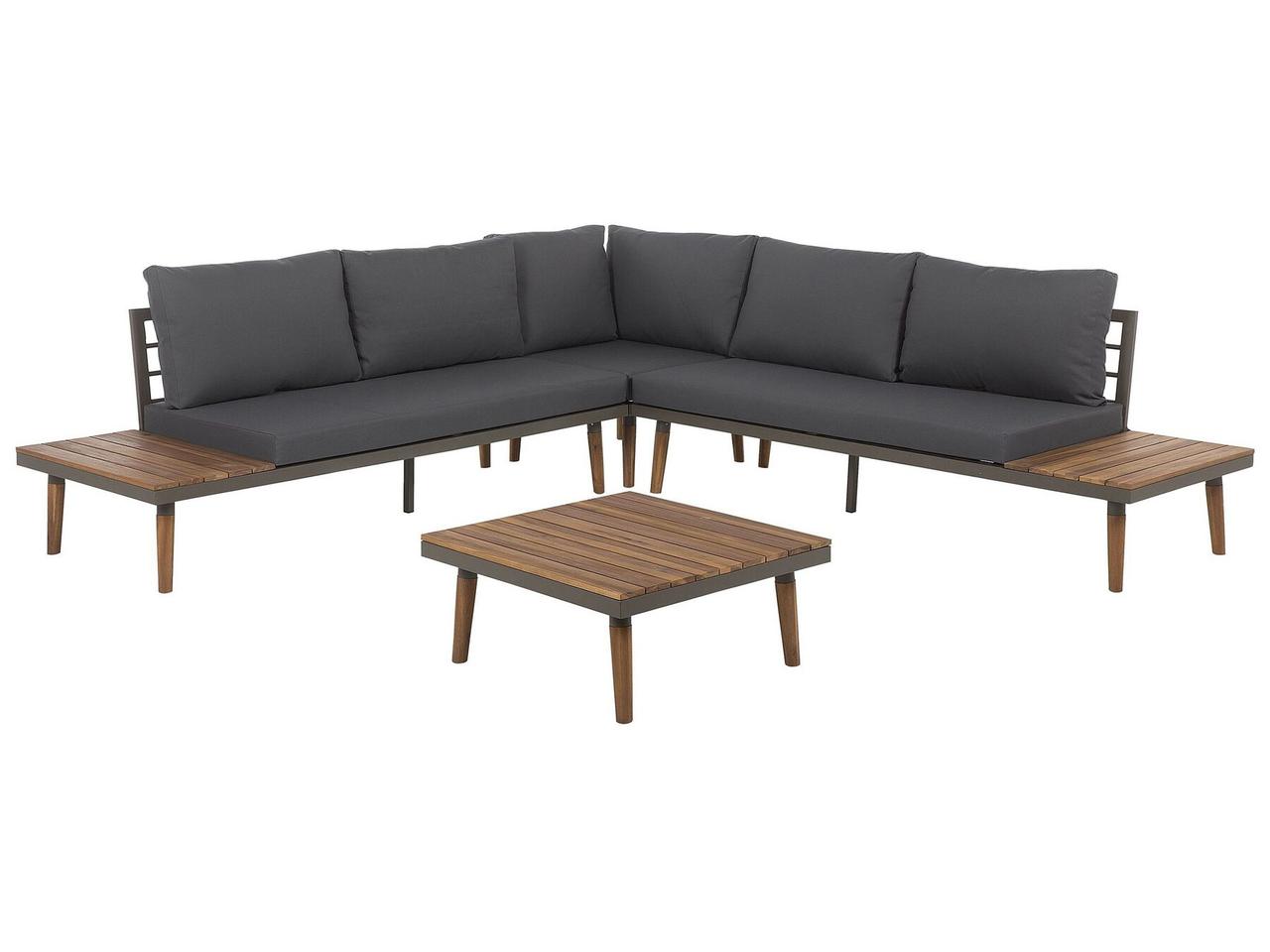 5-місний кутовий диван Acacia Garden Wood Сірий CORATO