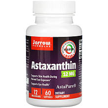 Астаксантин Jarrow Formulas "Astaxanthin" 12 мг (60 гелевих капсул)