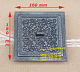 Сковорода сотейник чавунна з дерев'яною ручкою, печі, мангал, барбекю, фото 2