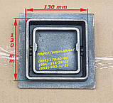 Дверцята прочистна сажотруска чавунна 130х130 мм грубу, печі, барбекю, мангал, комін, фото 3