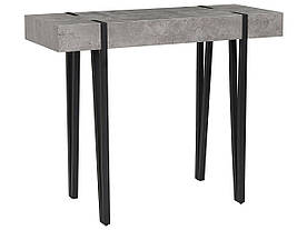 Консольний стіл з ефектом бетону з чорним покриттям ADENA