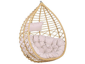 Підвісний стілець із ротанга ПЕ Натуральний ARSITA