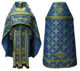Ієрейське синє вбрання з золотом №02