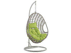 Підвісний стілець із ротанга PE з підставкою Taupe Beige ARPINO