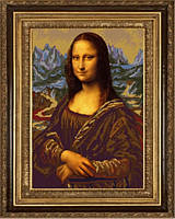 НИК-9757 Джоконда . Леонардо да Вінчі, Схема для вишивки бісером Тм Коник