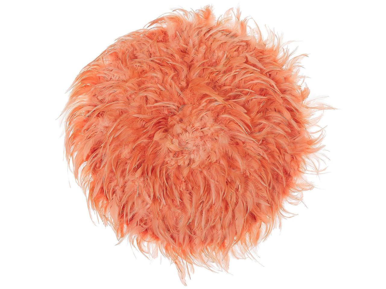 Настінний декор з пір'я ø 60 см Coral Red JUJU