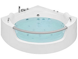 Гідромасажна ванна зі світлодіодним підсвічуванням 1500 х 1500 мм, біла MANGLE