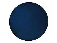 Круглый коврик из вискозы 140 см темно-синий GESI II