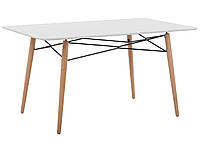 Обеденный стол 140 x 80 см белый BIONDI