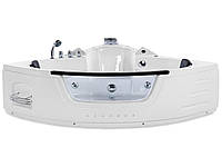 Угловая ванна Whirlpool со светодиодной подсветкой 1550 x 1550 мм белая MARTINICA