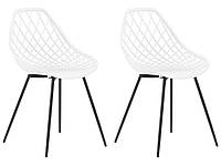 Набор из 2 стульев для столовой белый CANTON