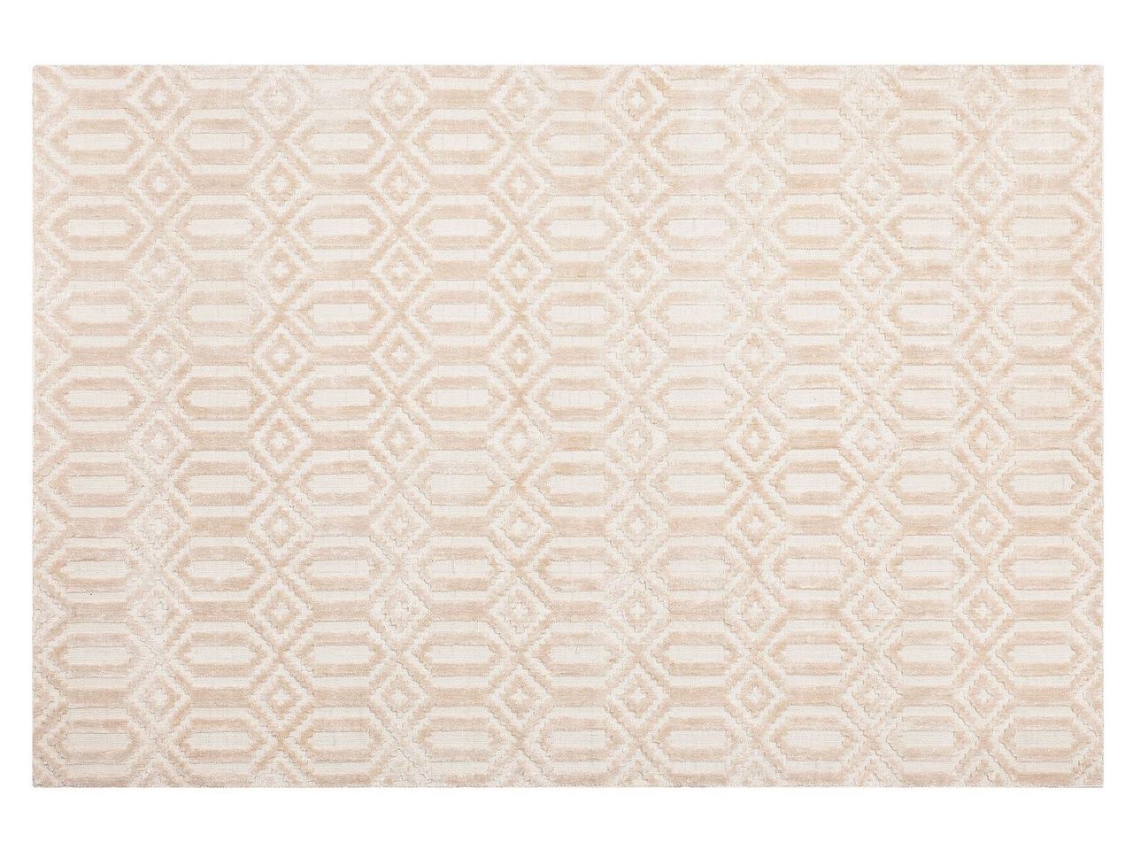 Килим з віскози 140 x 200 см Бежевий ADATEPE, фото 1
