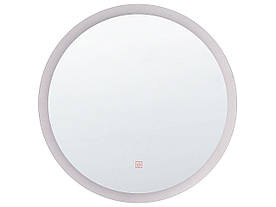 Кругле дзеркало настінне зі світлодіодним підсвічуванням ø 58 см, сріблясте YSER