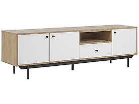 Тумба під ТВ світла деревина з білим ITACA