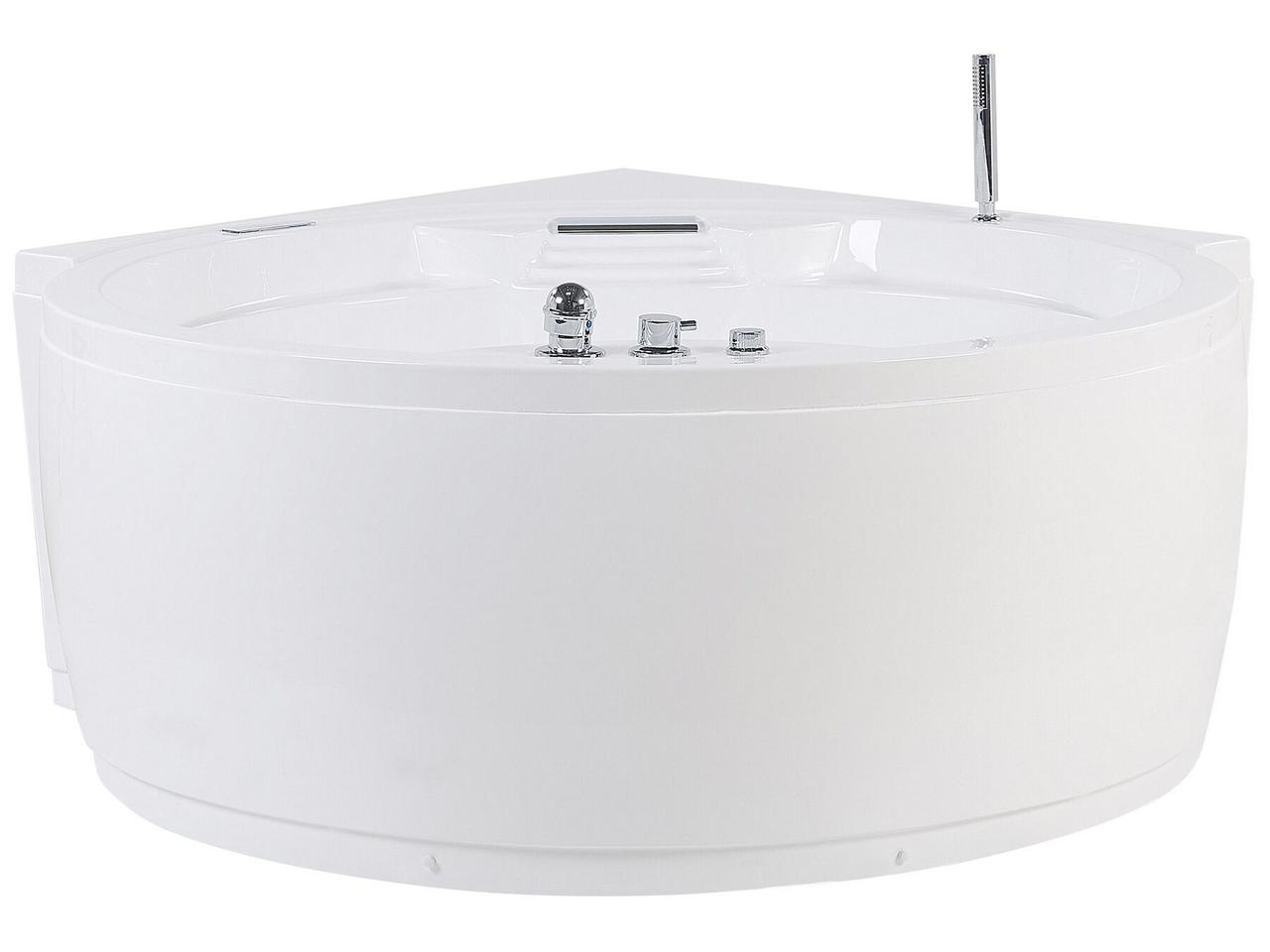 Кутова ванна Whirlpool зі світлодіодним підсвічуванням і динаміком Bluetooth White MILANO, фото 1