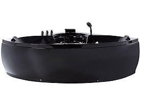Кутова ванна Whirlpool зі світлодіодним підсвічуванням 1500 x 1500 см, чорна SENADO