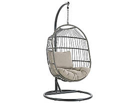 Підвісне крісло з поліротангом, чорний ALBA