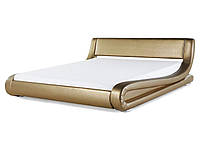 Кожаная двуспальная кровать европейского стандарта Gold AVIGNON