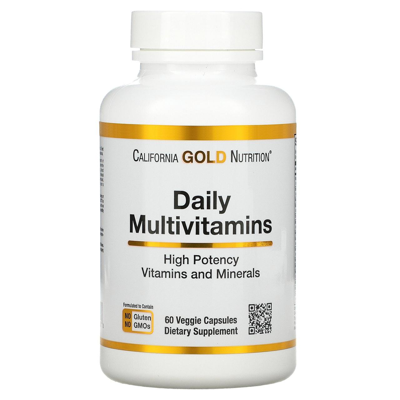 Вітамінний комплекс California Gold Nutrition Daily Multivitamins 60 капс.