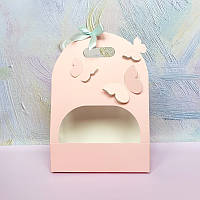 Флористичний кошик   "Метелики" Рожева