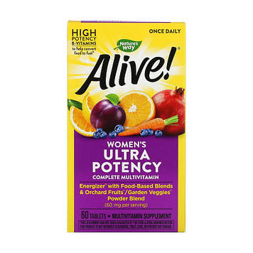 Мультивітаміни для жінок nature's Way Alive! Women's Ultra Potency (60 tab)