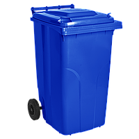 Бак для мусора на колесах 240 л. синий