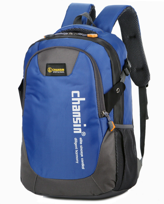 Рюкзак сіро-синій Hongjing, фото 1