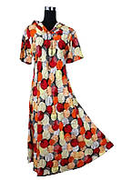 Платье длинное с капюшоном 48-54 универсальный размер (C4146)