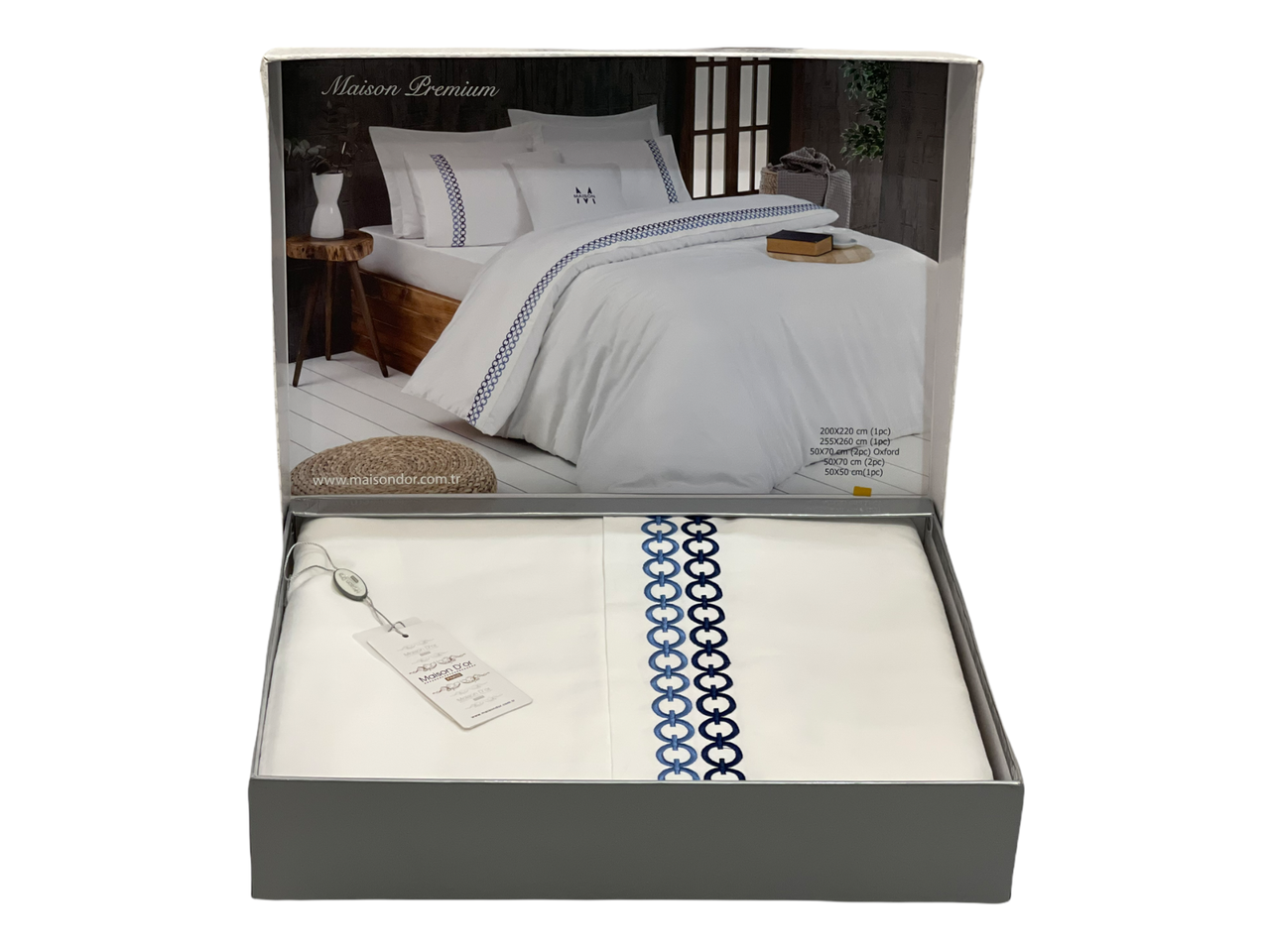 Постільна білизна Maison d'or Premium Navy Blue Сатин Люкс