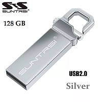 Suntrsi USB флешка накопитель 128GB Metal Flash Drive Pen drive High Speed Silver