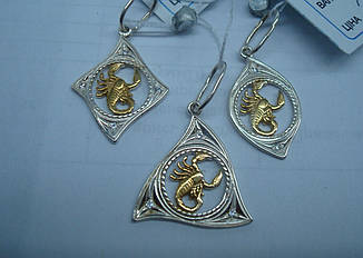 Срібні підвіси Зодіак