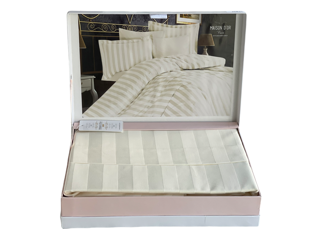 Постільна білизна Maison d'or Бамбук Сатин Fous Linens Ecru Кремовий