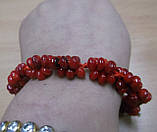 Браслет із натурального корала "Малинка", фото 3