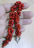 Браслет із натурального корала "Малинка", фото 4