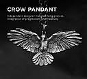Кулон чоловічий із ланцюжком Підвіска Амулет Орел, фото 2