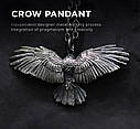 Кулон чоловічий із ланцюжком Підвіска Амулет Орел, фото 3