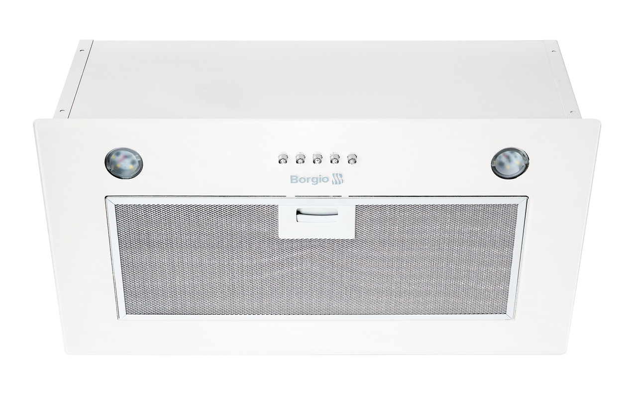 Витяжка кухонна вбудована BORGIO BBI (TR) 5840 white glass MU (850 м3)