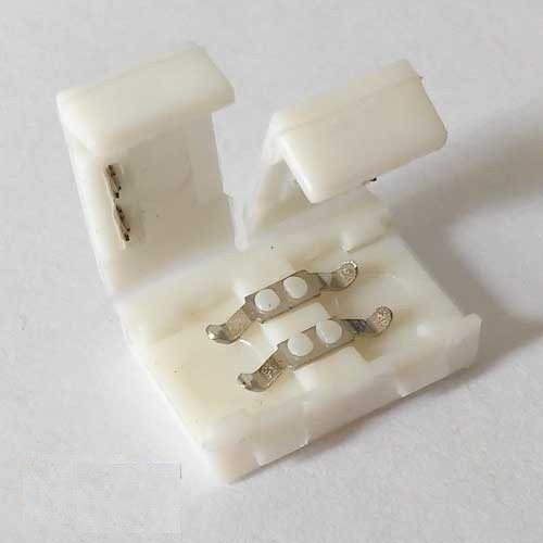 Конектор для світлодіодних стрічок OEM smd 2835, 3528 8mm joint (зажим-зажим), SC-01-SS-8-2