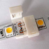 Конектор для світлодіодних стрічок OEM smd 2835, 3528 8mm joint (зажим-зажим), SC-01-SS-8-2, фото 2