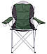 Складаний стілець Рибальський XXL з підлокітниками та підсклянником, алюм/зелений, TM AMF, фото 3