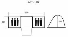 Намет 6ти місний двошаровий для туризму Green Camp 1002, фото 3